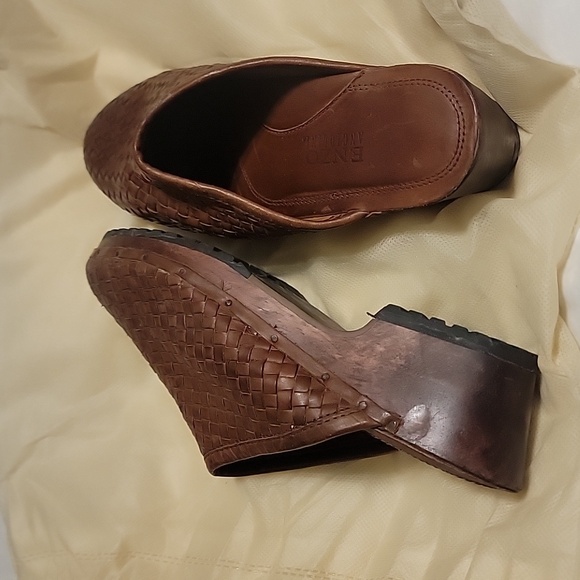 Deadstock Vintage Enzo Angiolini leather mules size 10m - Picture 3 of 6